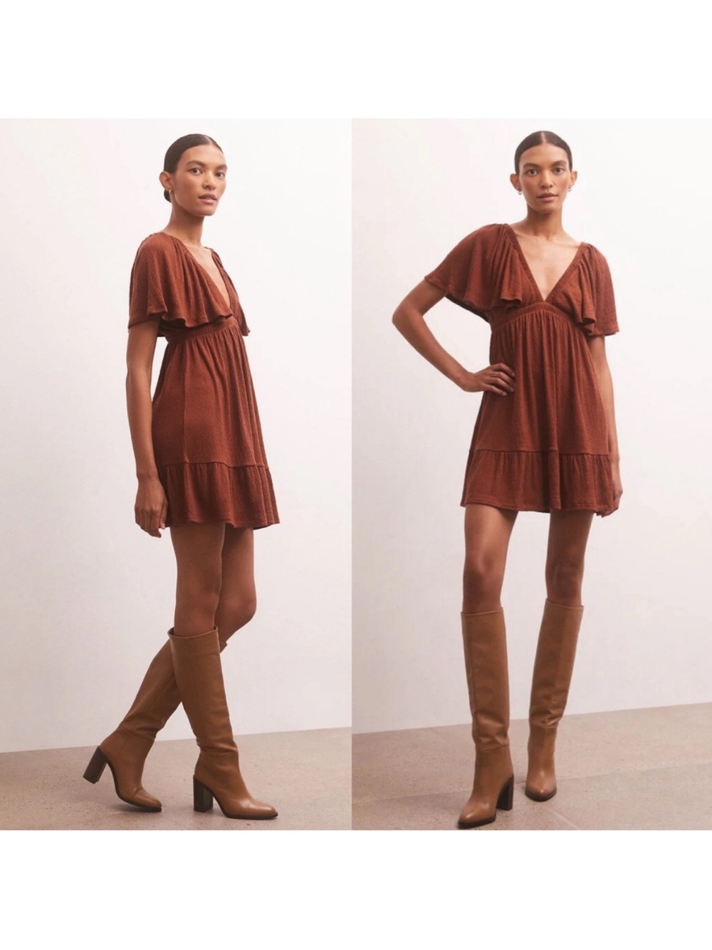 NWT Z Supply Winona Knit Mini Dress - Burgundy